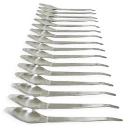 Jusqu'à 7 Sporks de fête mi-siècle (Cuillère & Fourchette) Flatware Göffel par Amboss Autriche