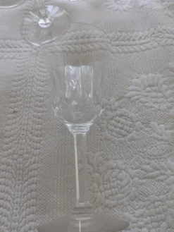 Large 19-Piece Vintage Val Saint Lambert Crystal Glassware Set