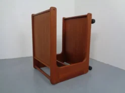 Large Rollable Teak Bar Cart, 1960s