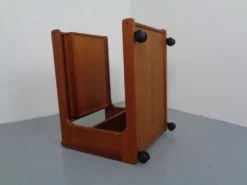 Large Rollable Teak Bar Cart, 1960s