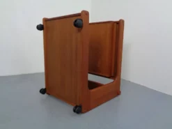 Large Rollable Teak Bar Cart, 1960s
