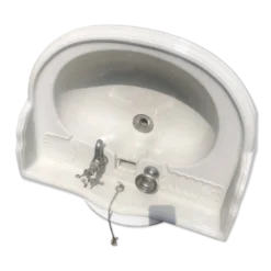 Lavabo ancien mural en porcelaine anglaise Torcher – Robinetterie d'origine