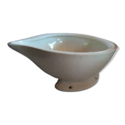 Lavabo de cabine origine paquebot en faïence craquelée