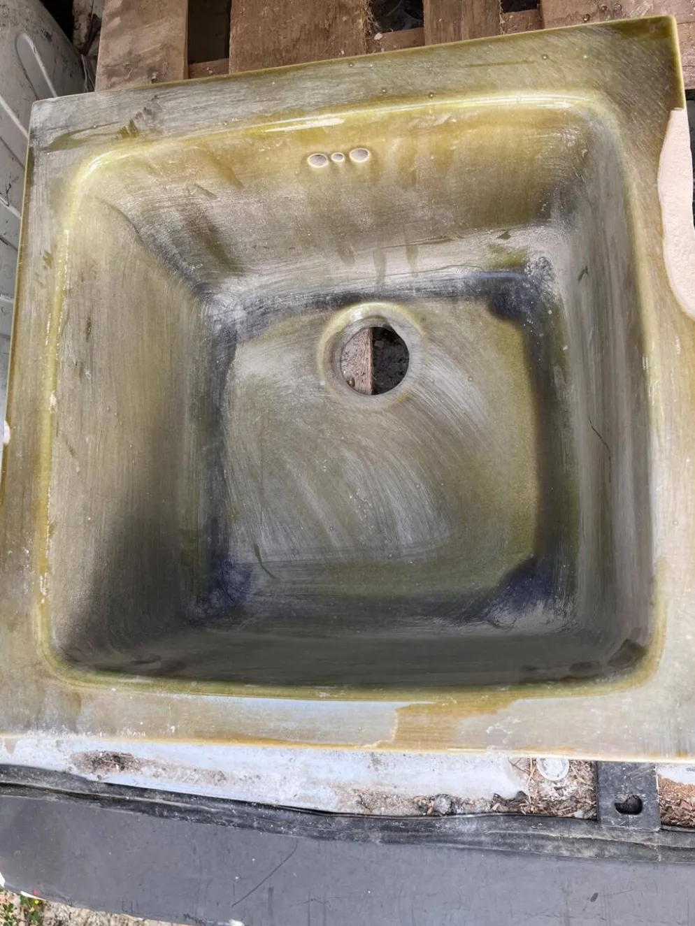 lavabo en grès