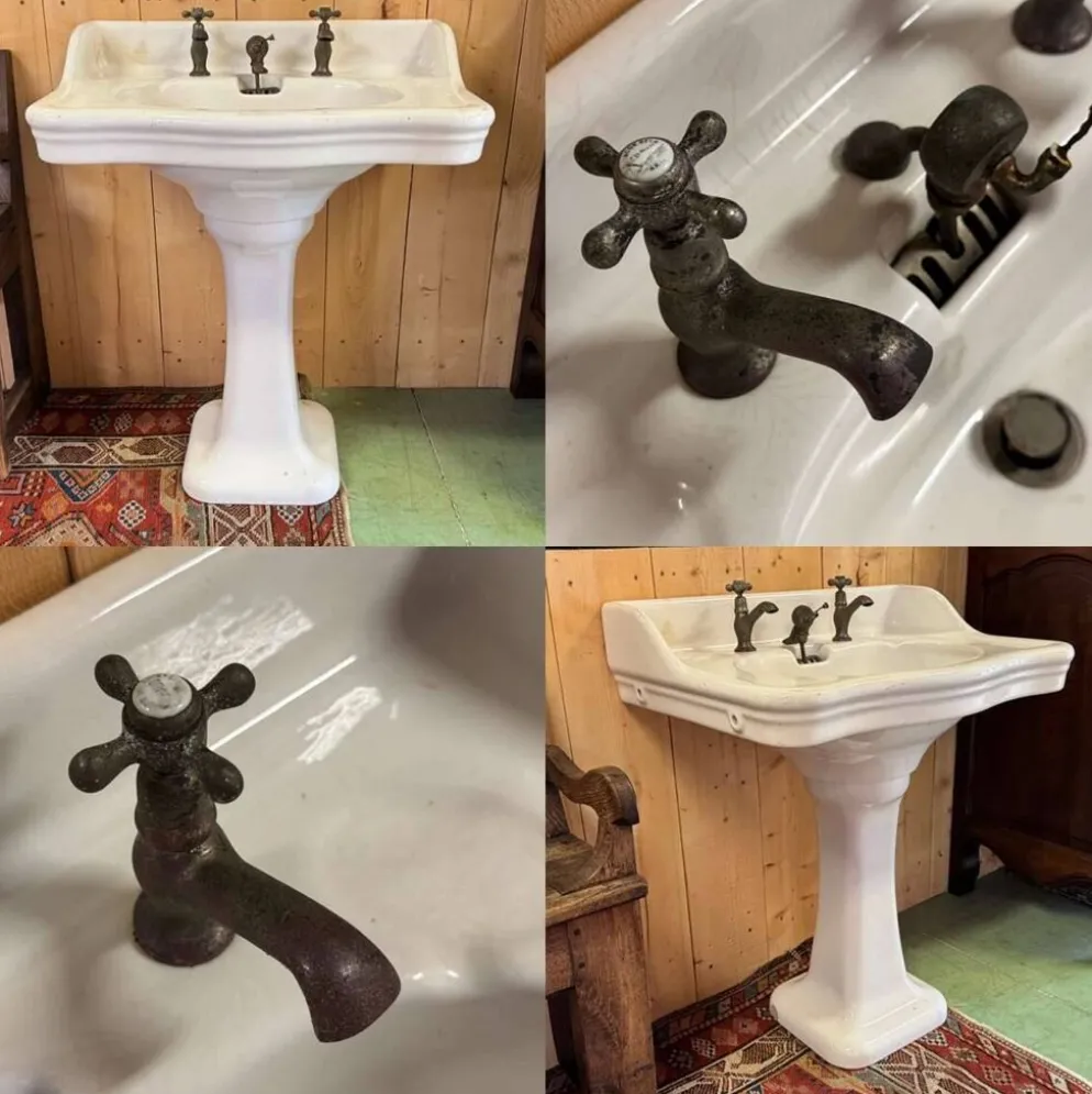 Lavabo sur pied début XXème