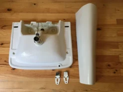 Lavabo sur pied porcelaine