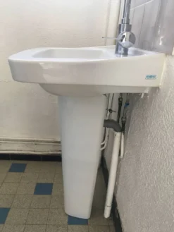 Lavabo sur pied porcelaine