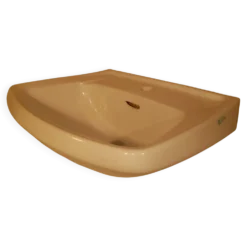 Lavabo vintage année 60 en gré émaillé