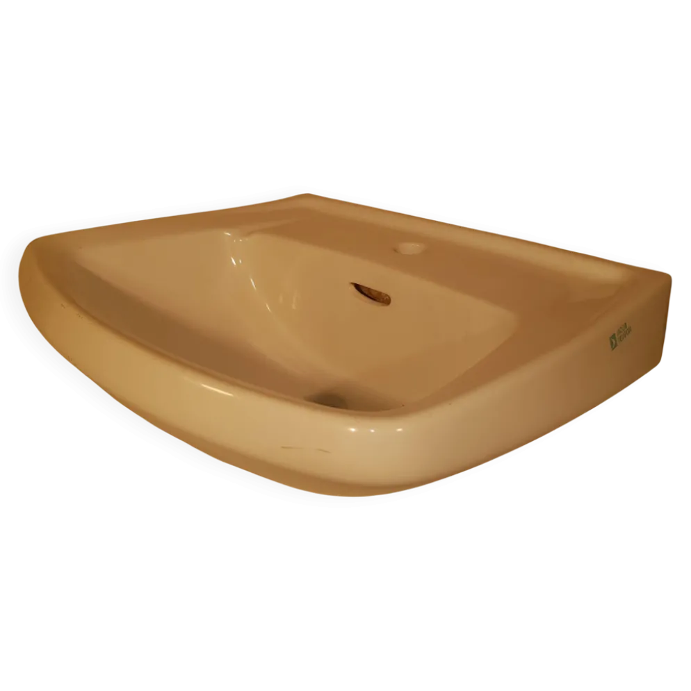 Lavabo vintage année 60 en gré émaillé