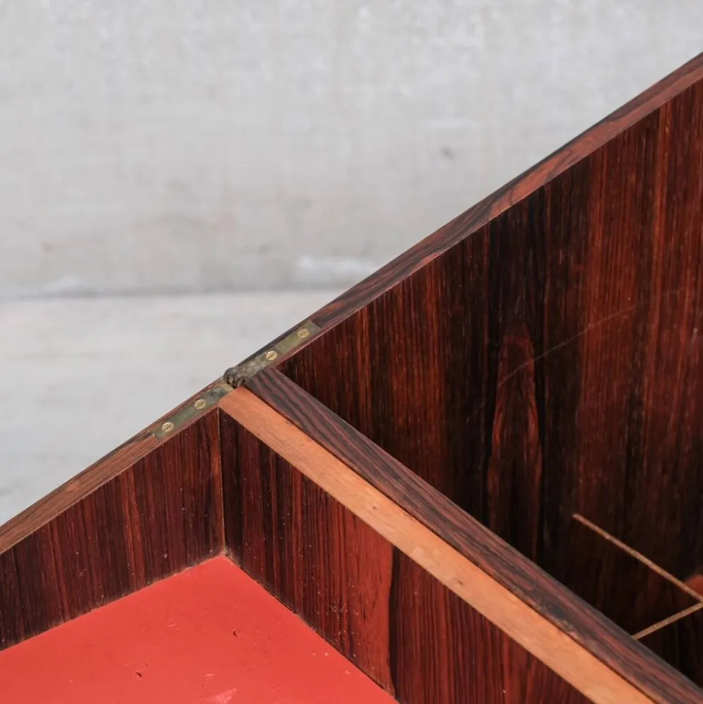 Leif Alring Cabinet de Bar en Bois de Rose Danois du Milieu du Siècle