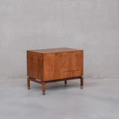 Leif Alring Cabinet de Bar en Bois de Rose Danois du Milieu du Siècle