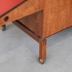 Leif Alring Cabinet de Bar en Bois de Rose Danois du Milieu du Siècle