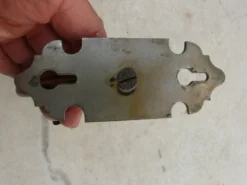 Élégante patère en métal chromé fin xixème