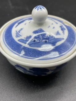 Élégant nécessaire de table, porcelaine chinoise, bleu et blanc, Condiments