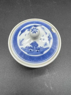 Élégant nécessaire de table, porcelaine chinoise, bleu et blanc, Condiments