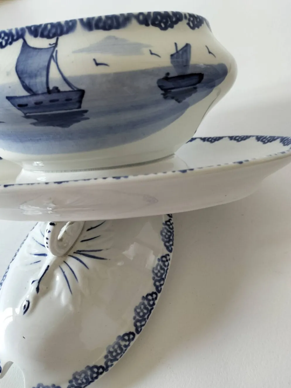 Légumier A. Lebacqz & M. Bouchart décor marine