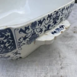 Légumier ancien , saladier en terre de fer Gien