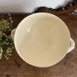 Légumier ou coupe à fruits en terre de fer Marie Louise
