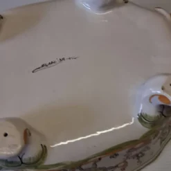 Légumier/soupière en céramique et son plat de service en très bon é