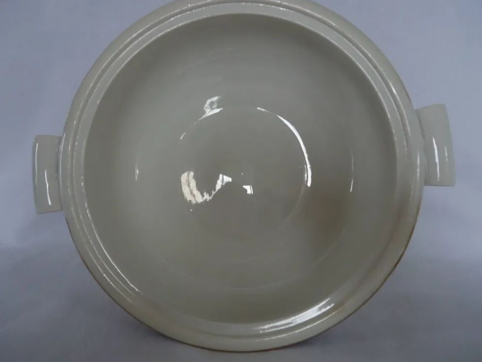 Légumier soupière en porcelaine opaque digoin sarreguemines modèle pasteur