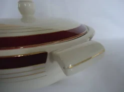 Légumier soupière en porcelaine opaque digoin sarreguemines modèle pasteur