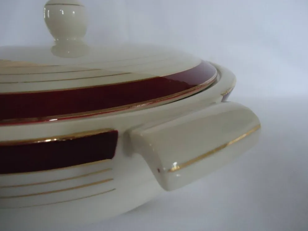 Légumier soupière en porcelaine opaque digoin sarreguemines modèle pasteur
