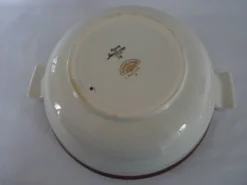 Légumier soupière en porcelaine opaque digoin sarreguemines modèle pasteur