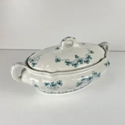 Légumier Villeroy & Boch modele "Trèfle -Klee", bleu, 1890-1900