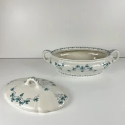Légumier Villeroy & Boch modele "Trèfle -Klee", bleu, 1890-1900