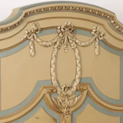 Lit ancien de style néoclassique en hêtre laqué, manufacture Luigi Gatti, XXe siècle