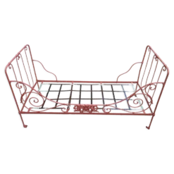 Lit banquette en fer forgé XIXe siècle