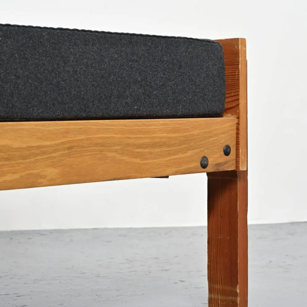 Lit banquette par Pierre Guariche, La Plagne, vers 1965