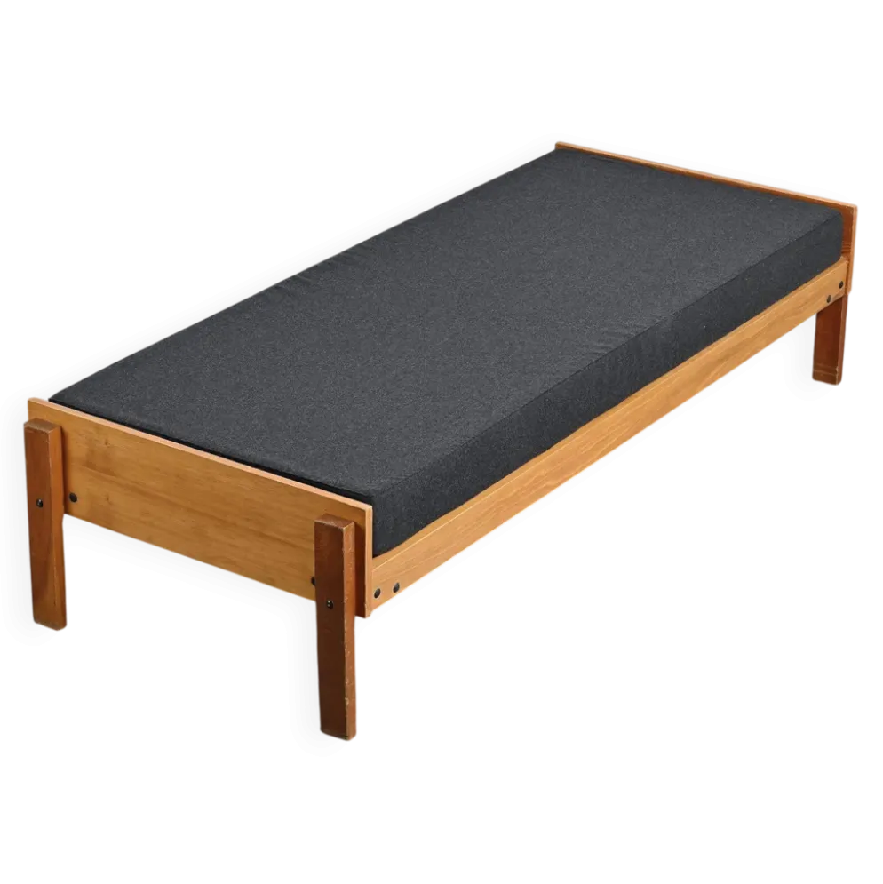 Lit banquette par Pierre Guariche, La Plagne, vers 1965