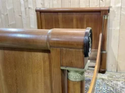 Lit bateau empire du XIXème en merisier - Literie: 1m82x98cm