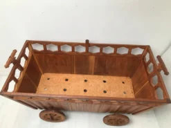 Lit berceau roulette en bois années 40-50
