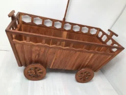 Lit berceau roulette en bois années 40-50