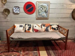 Lit daybed chêne vintage Ep 50/60