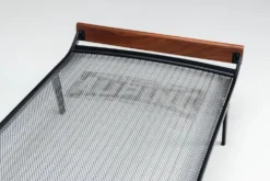 Lit de jour Cléopâtre de Dick Cordemeijer pour Auping en tissu blanc, Pays-Bas, 1954.