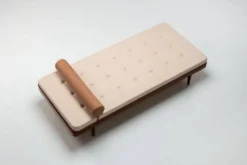 Lit de jour danois en teck et tissu, milieu du siècle Danemark 1960
