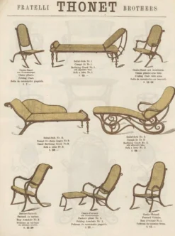 Lit de jour en bois courbé n°2 par Thonet