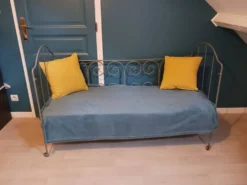 Lit d enfant en fer forgé fin 19ème