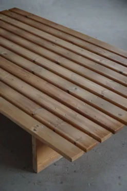 Lit de repos danois moderne, retapissé, fabriqué en pin, par Nyt i Bo, années 1970