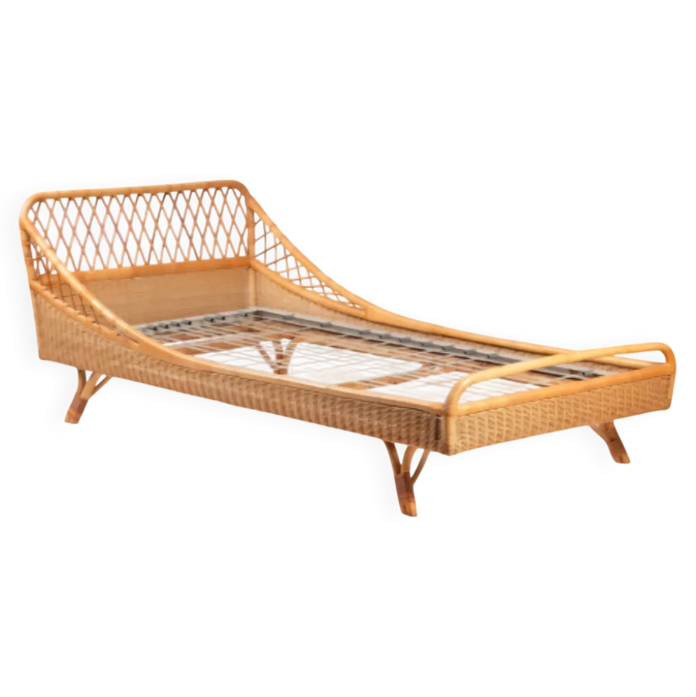 Lit de repos day bed rotin banquette