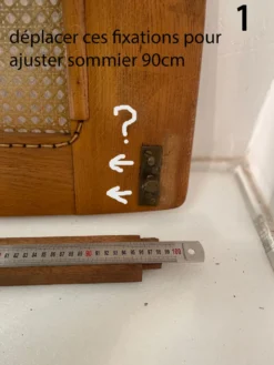 Lit de repos, France années 50