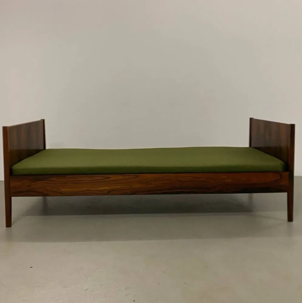 Lit de repos ou lit danois en palissandre, années 1960