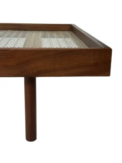 Lit de repos vintage au design minimaliste en teck des années 1960