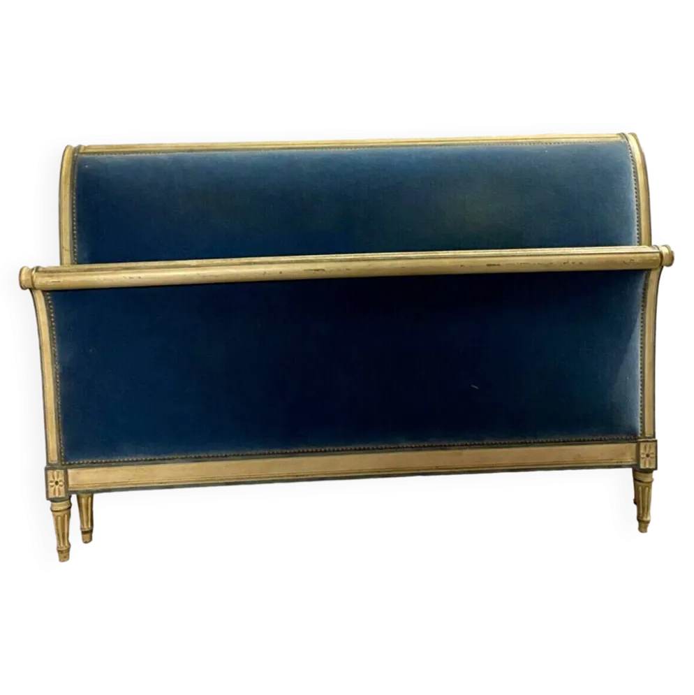 Lit de style Directoire en hêtre patiné XX siècle