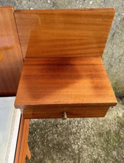 Lit double electrique, bois vernis, vintage, années 60