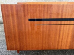 Lit double electrique, bois vernis, vintage, années 60