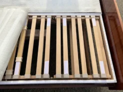 Lit double electrique, bois vernis, vintage, années 60